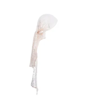 MANURÍ Pixie sequin-embellished headscarf - Neutrals - サムネイル1