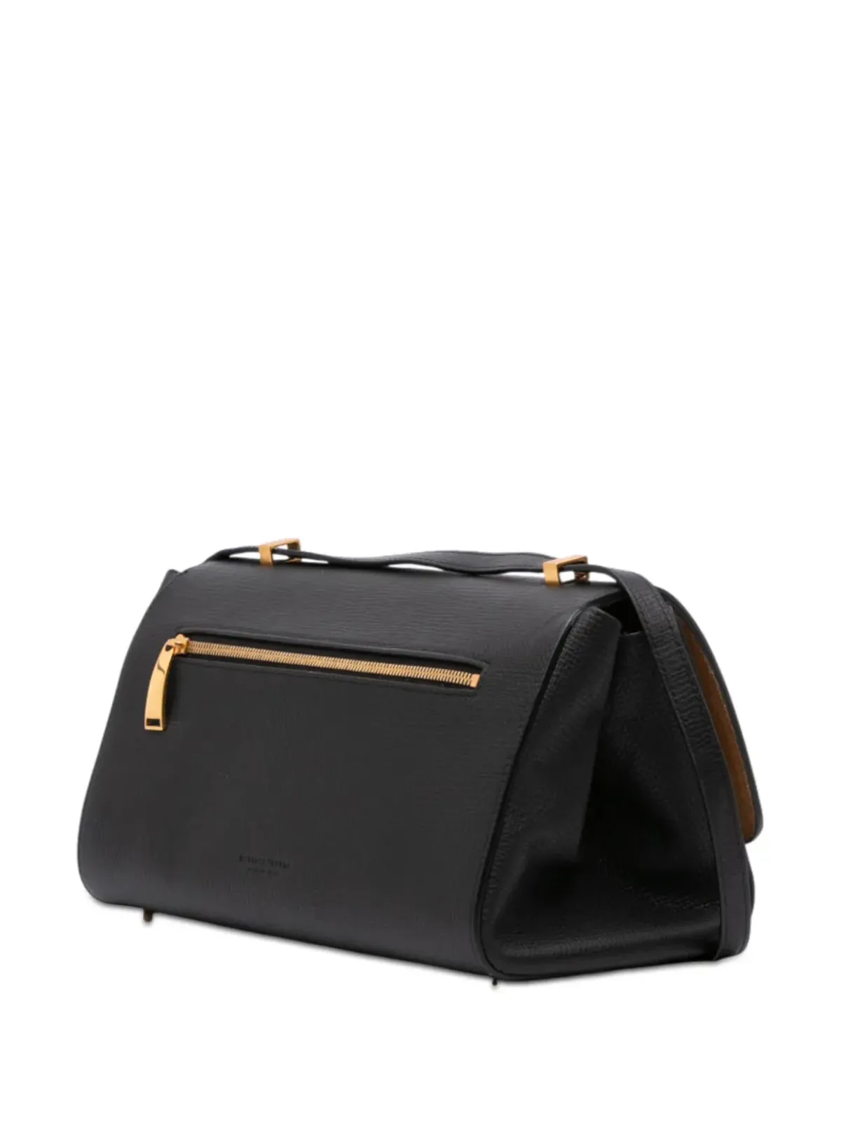 Bottega Veneta Pre-Owned グレインドカーフスキン BV アングル ショルダーバッグ - ブラック - 画像3