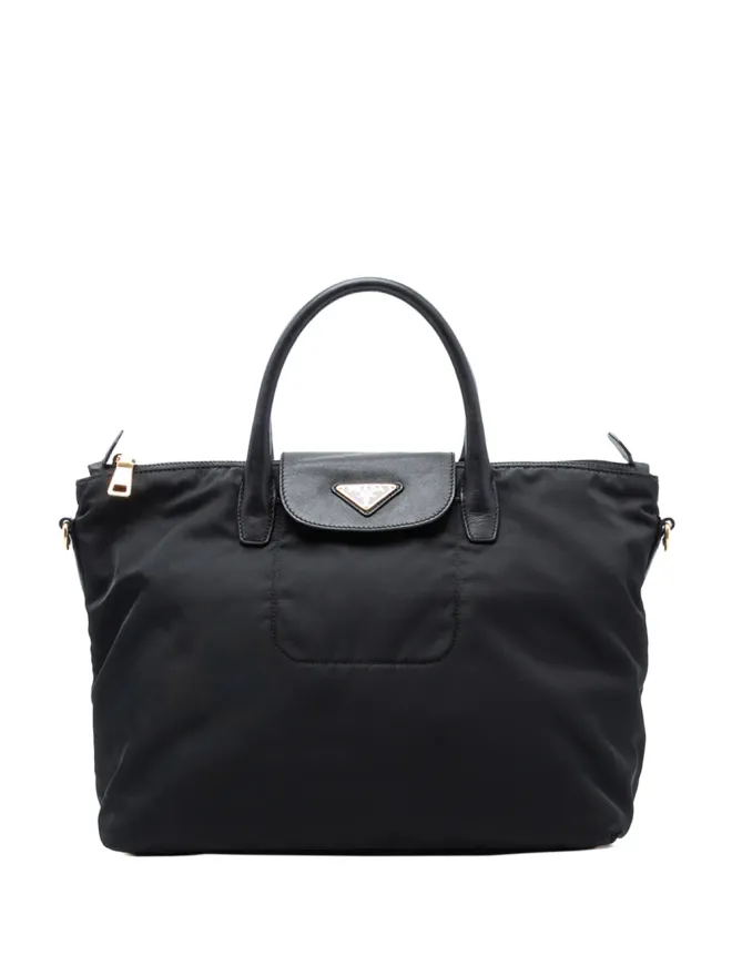 Prada Pre-Owned Prada Pre-Owned サフィアーノ トリム テソート サッチェルの商品画像