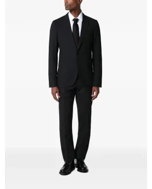 Lardini シングルブレスト プレスドクレース スーツ - ブラック - サムネイル2