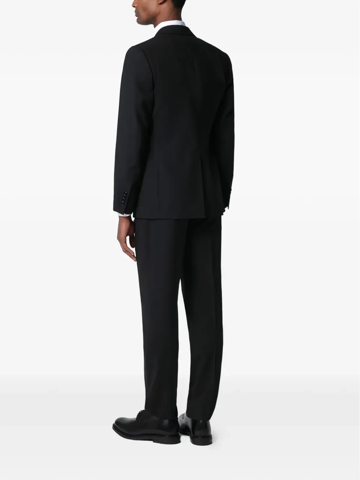 Lardini シングルブレスト プレスドクレース スーツ - ブラック - 画像4