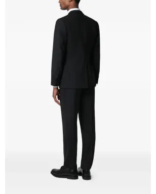 Lardini シングルブレスト プレスドクレース スーツ - ブラック - サムネイル4