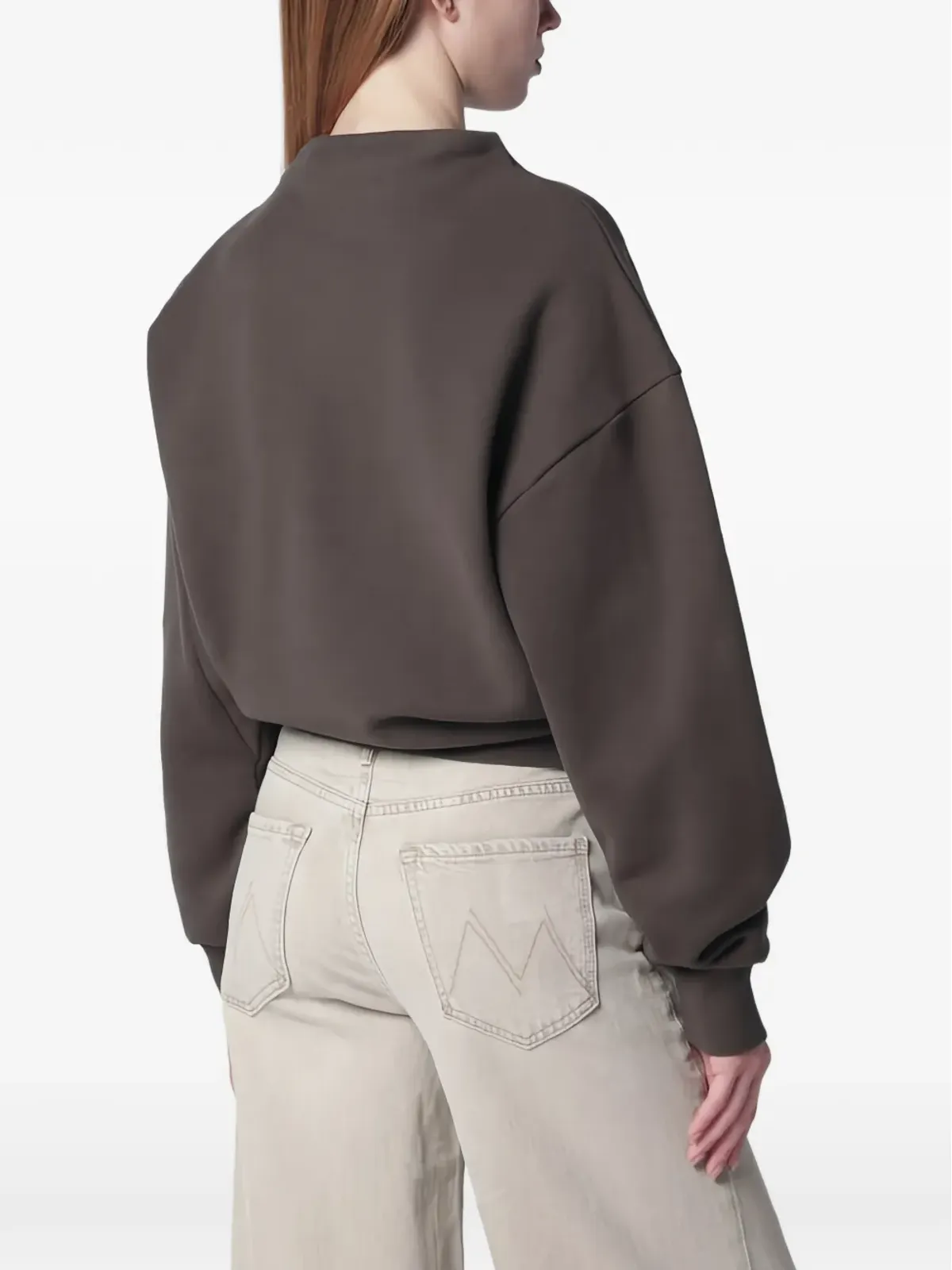 6397 ドロップショルダー スウェット - Brown - 画像3