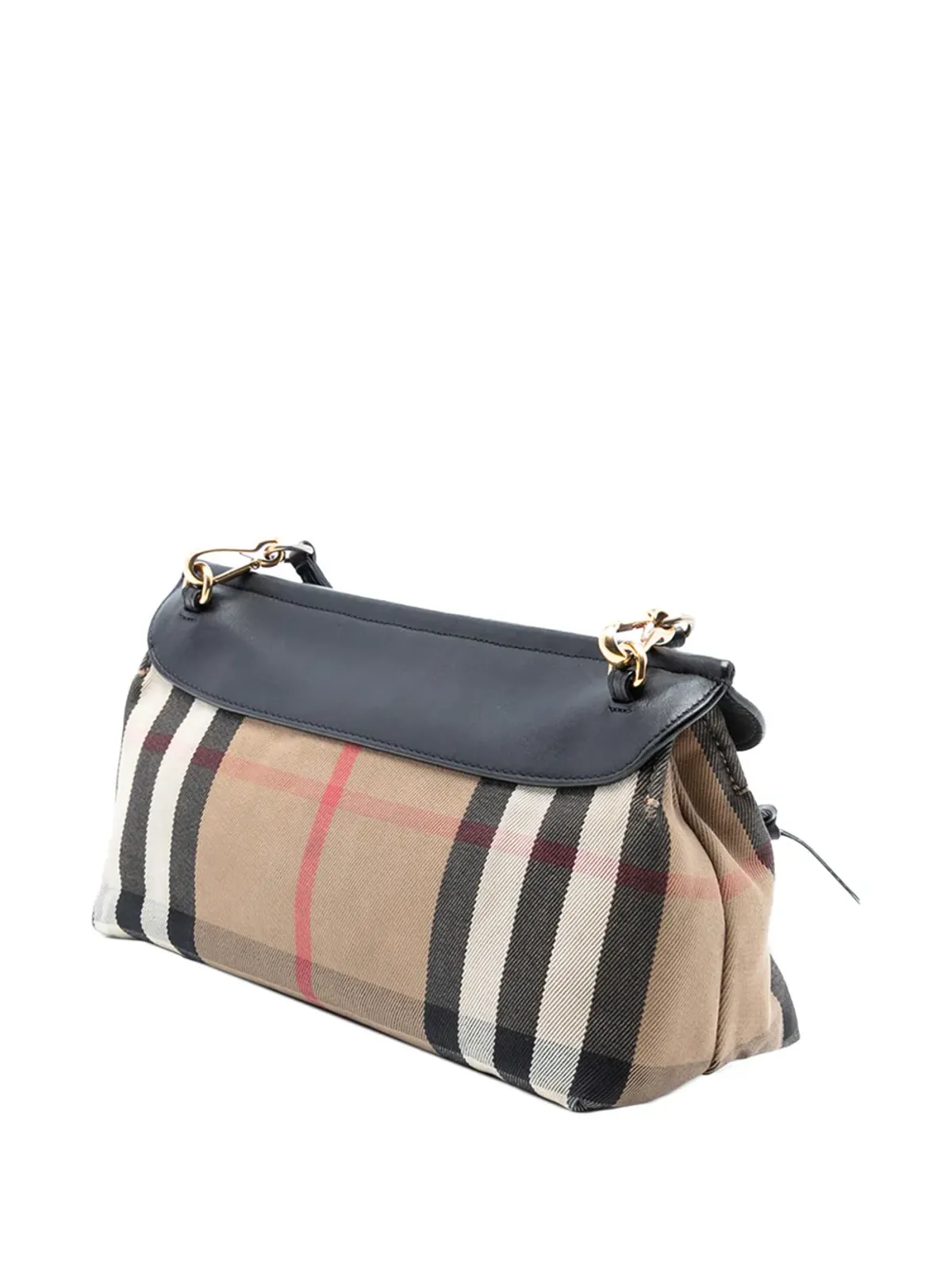 Burberry Pre-Owned ハウスチェック キャンバスとレザー クロスボディバッグ - 画像3