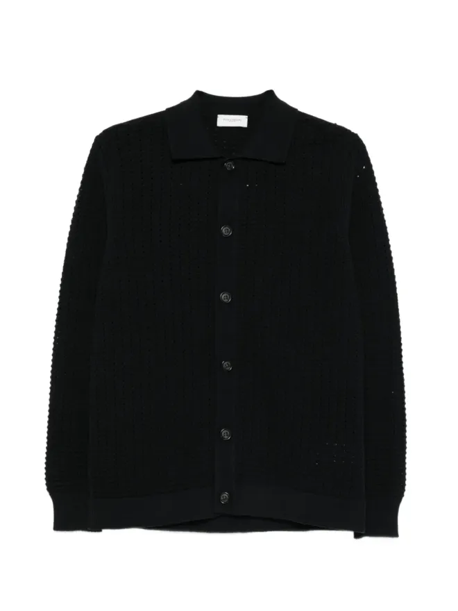 Paolo Pecora Paolo Pecora ボタン付きカーディガン - Blackの商品画像