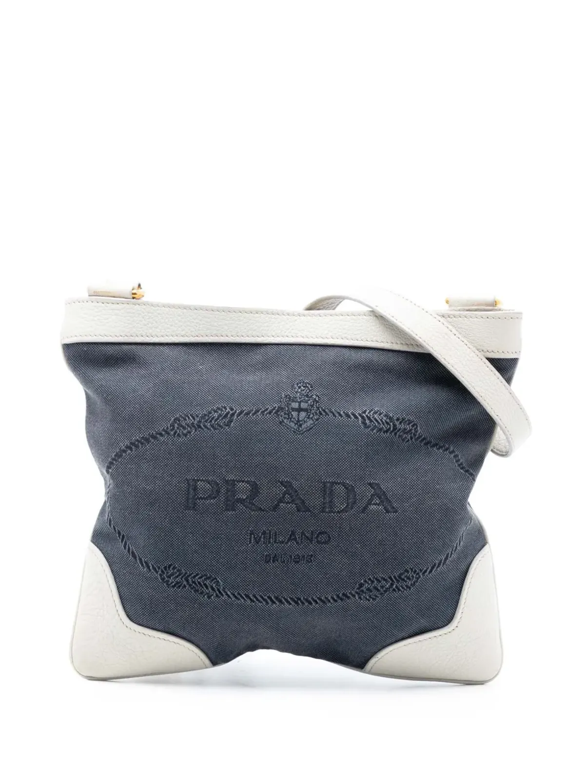 Prada Pre-Owned キャンバス カナパ ロゴ クロスボディバッグ - ブルー - 画像1