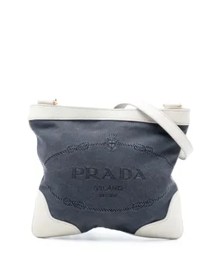 Prada Pre-Owned キャンバス カナパ ロゴ クロスボディバッグ - ブルー - サムネイル1