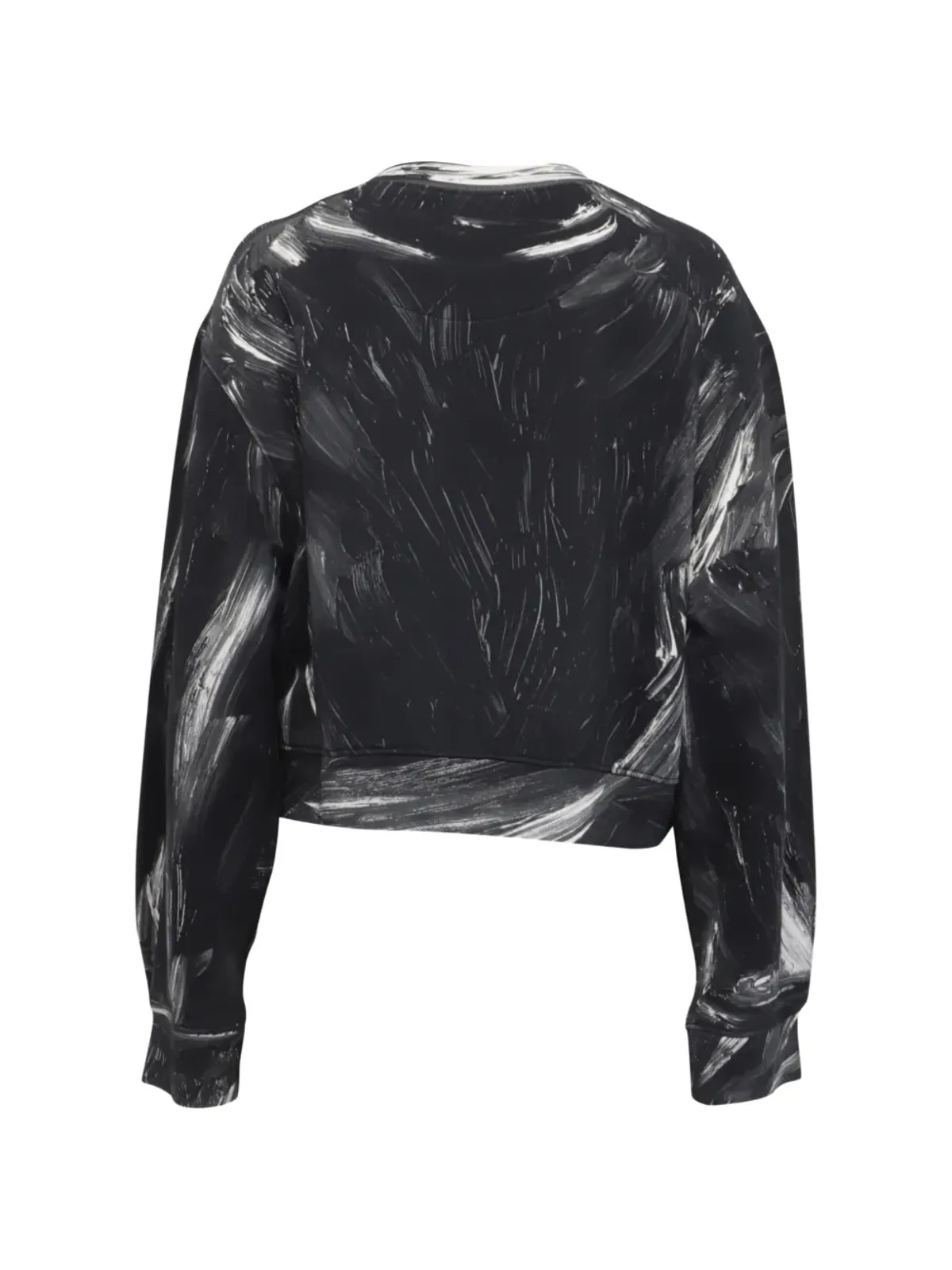 Moschino Pre-Owned クチュール ロゴ ペイント スウェットシャツ - ブラック - 画像2