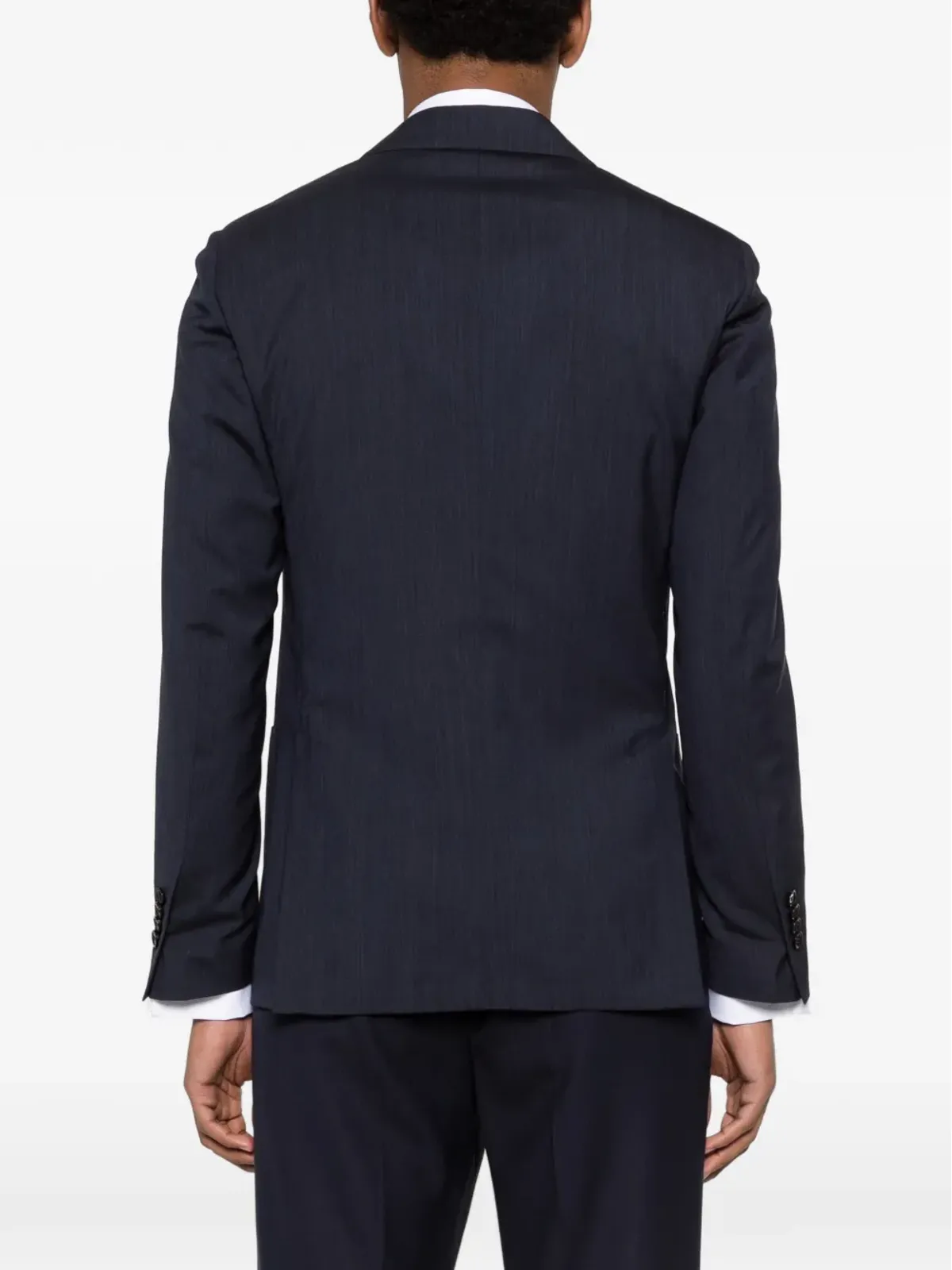 Lardini ブルー ヴァージンウール ジャケット ボタンピン - 画像4