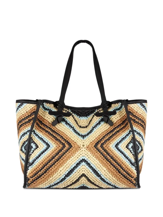GIANNI CHIARINI GIANNI CHIARINI マルチェラ ウーブン トリムド トートバッグの商品画像