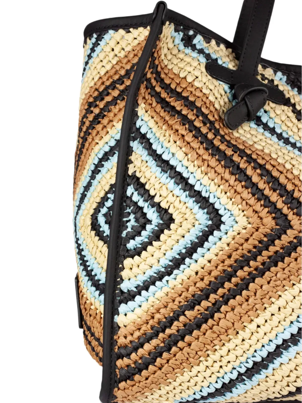 GIANNI CHIARINI マルチェラ ウーブン トリムド トートバッグ - 画像5