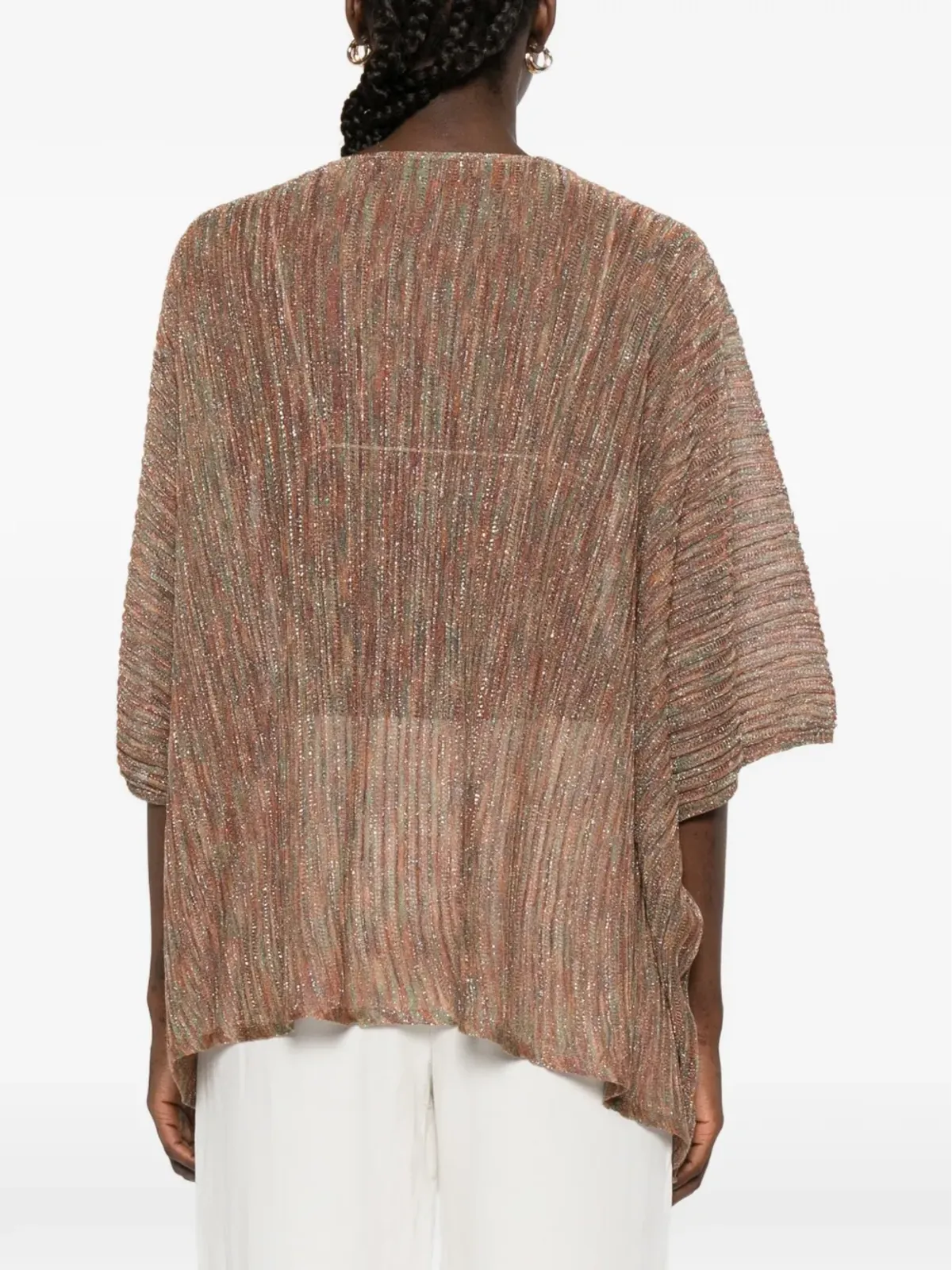 Momoni Divina striped jacket - Orange - 画像4