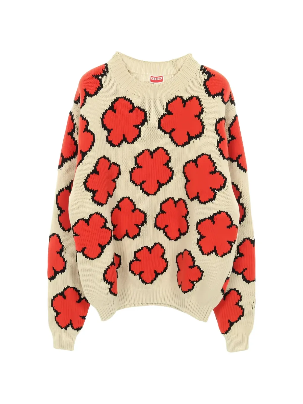 Kenzo Pre-Owned 20sボケ花柄セーター - 画像1