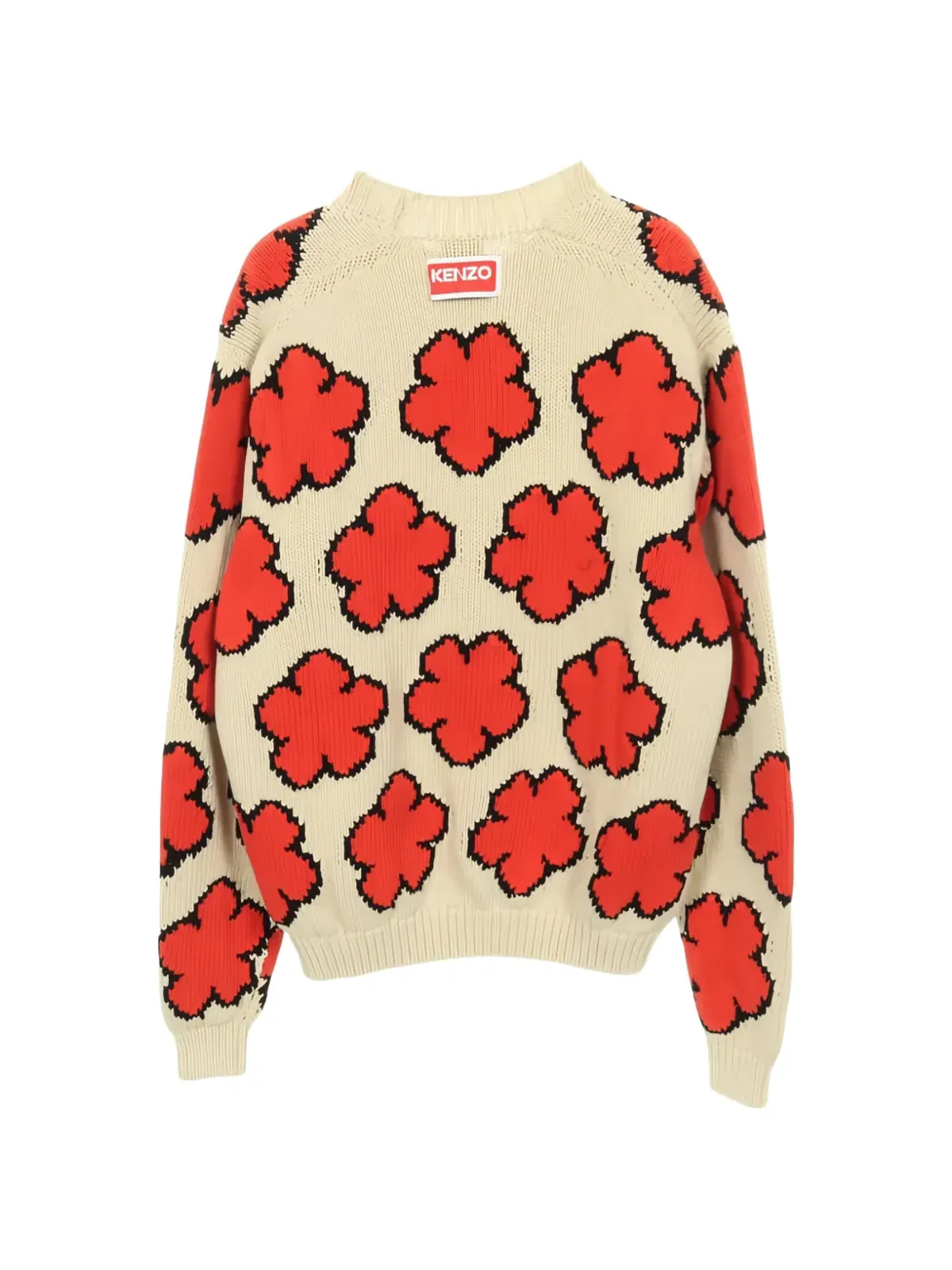 Kenzo Pre-Owned 20sボケ花柄セーター - 画像2