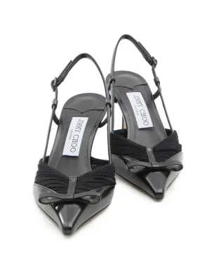 Jimmy Choo チュールボウ アフィア パンプス ブラック - サムネイル4