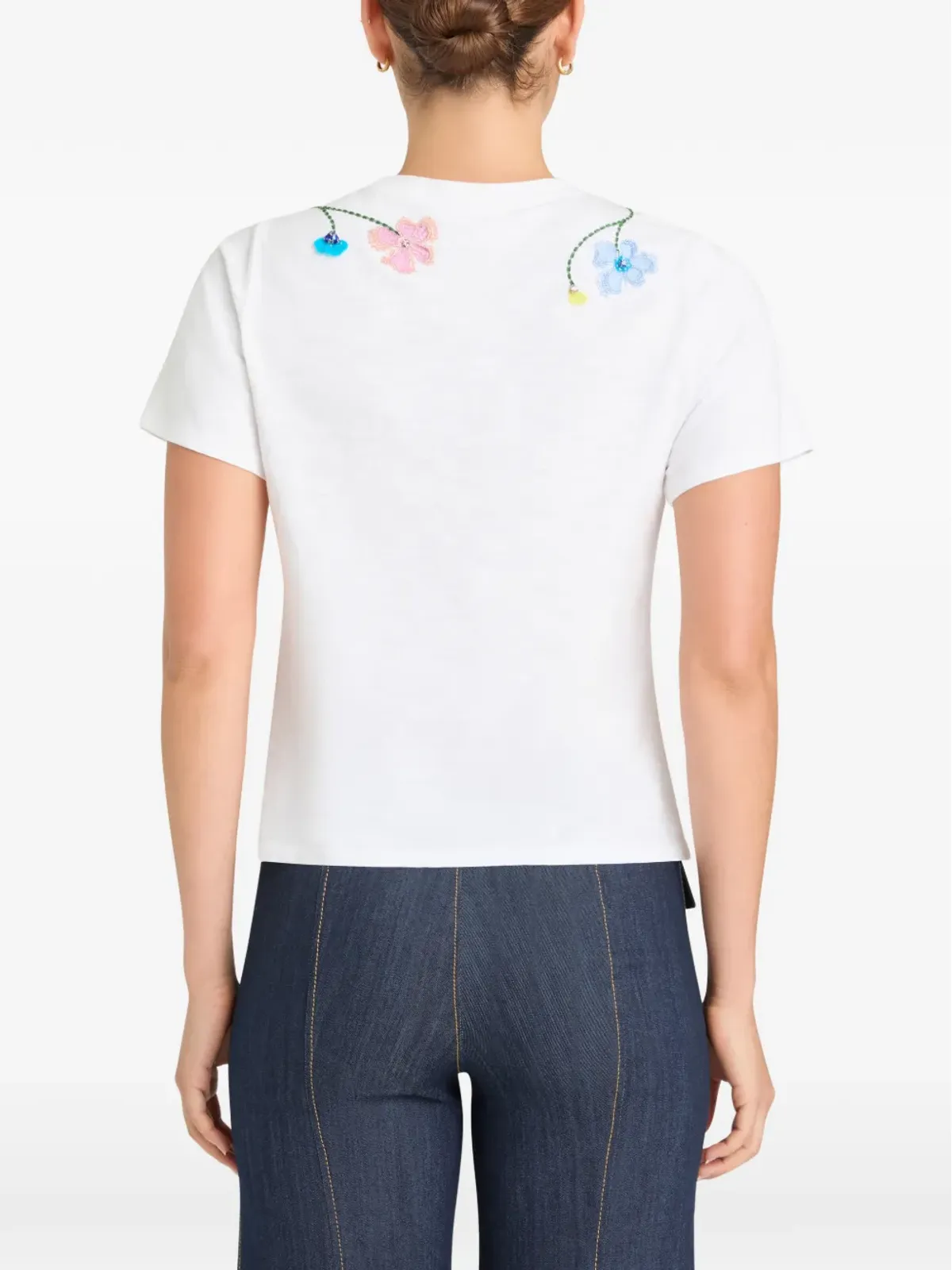 Cinq A Sept 3Dフローラル ヴァイン Tシャツ - 画像4