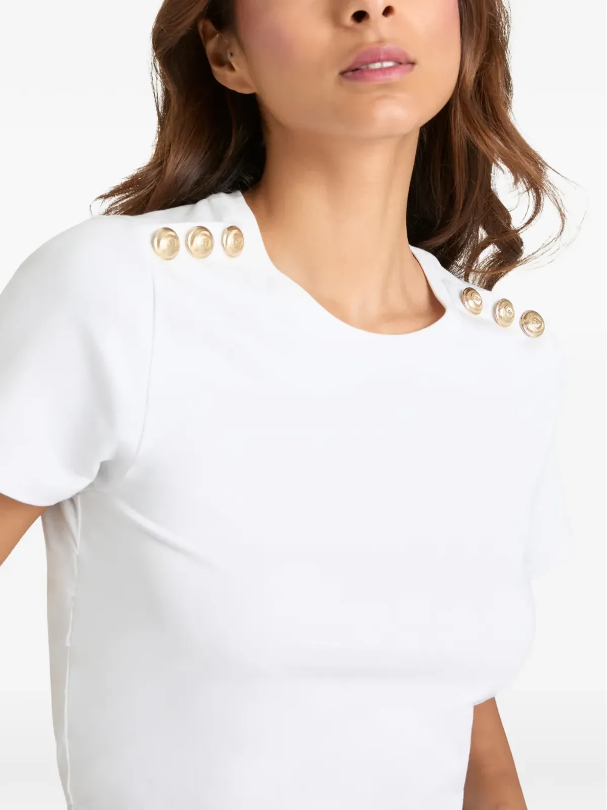 Cinq A Sept ボタン付きジャスパーTシャツ - 画像5