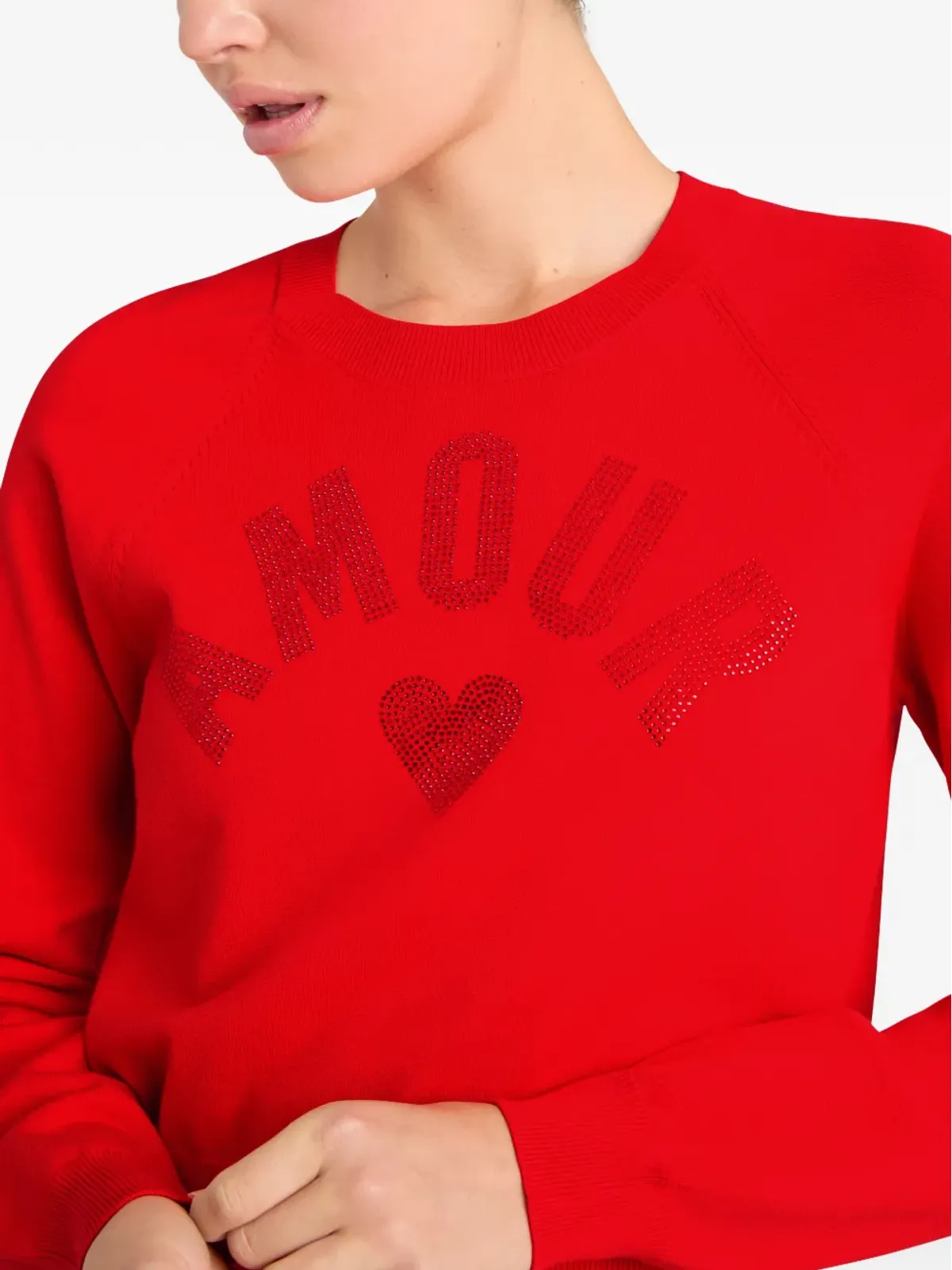 Cinq A Sept Amour Heatset セーター（レッド） - 画像5