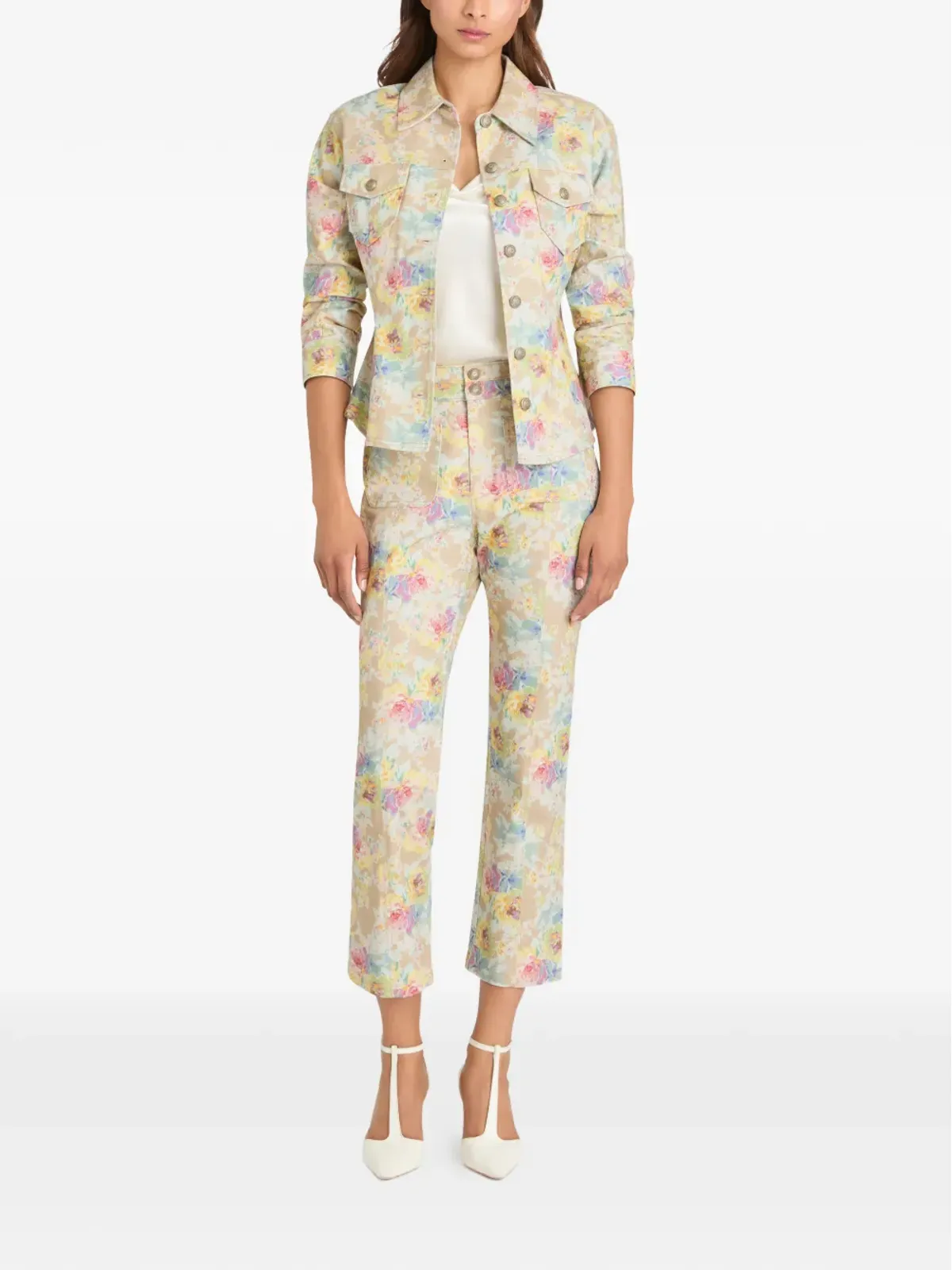 Cinq A Sept Canyon Ikat Bouquet デニムジャケット - Neutrals - 画像2