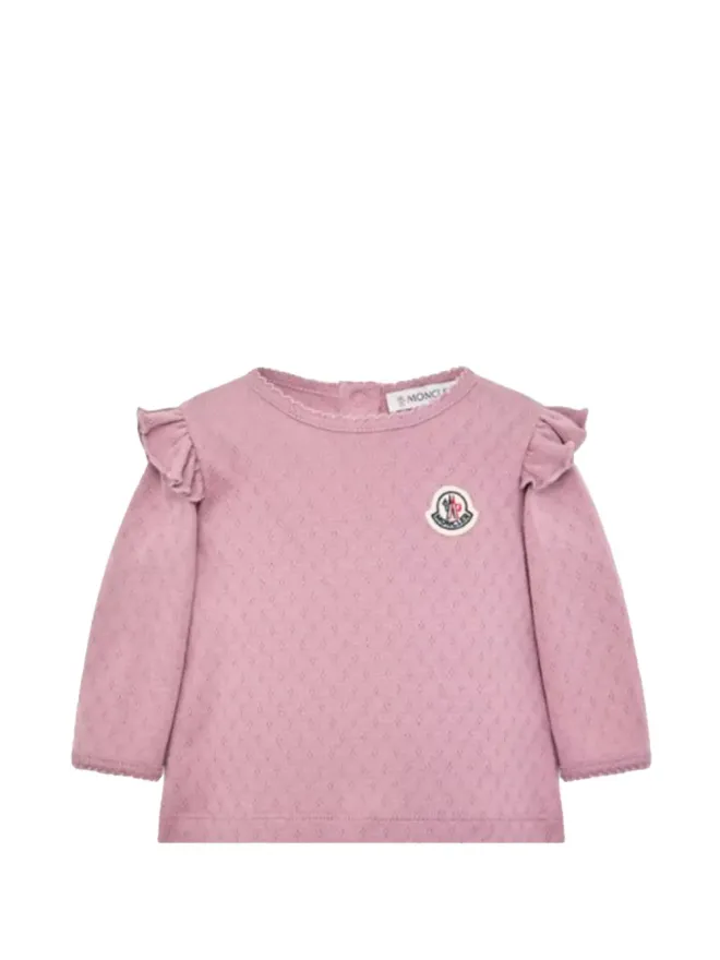 Moncler Enfant Moncler Enfant フリル付き長袖Tシャツの商品画像
