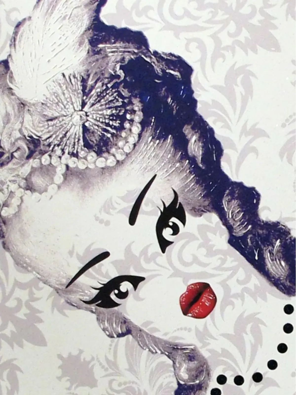 Vj’s Mind ミニ Maria Antonietta 絵画 - White - 画像2