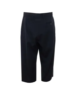 MM6 Maison Margiela ジップ付きルーズショーツ - ブルー - サムネイル2