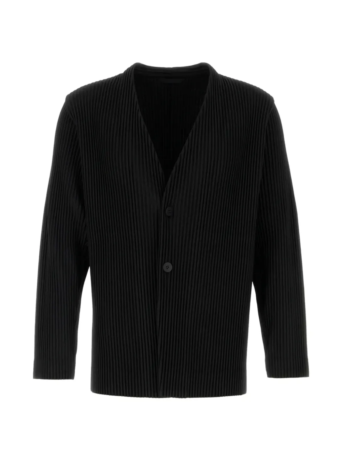 Homme Plissé Issey Miyake プリーツカーディガン ブラック - 画像1