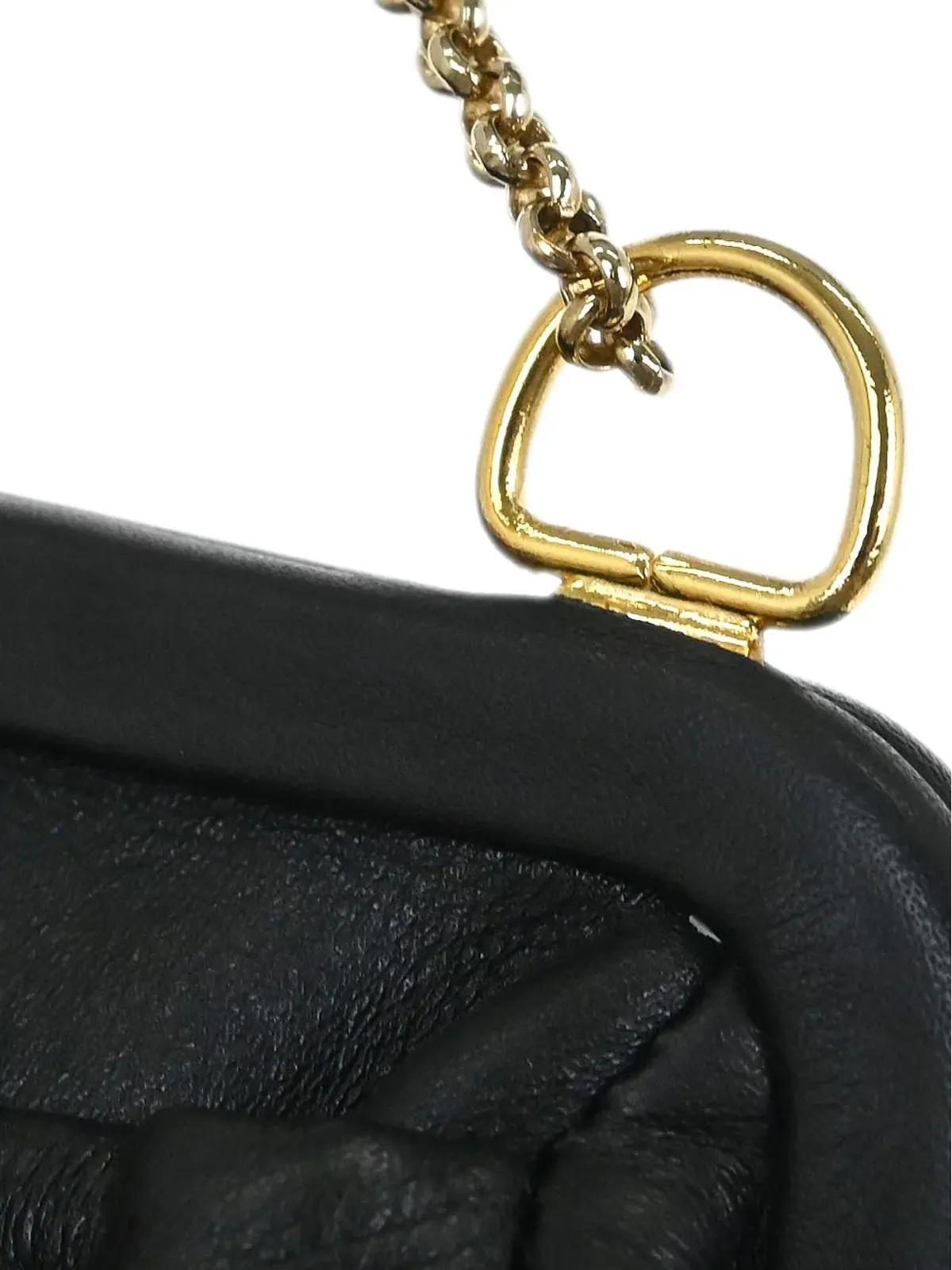 Ferragamo Pre-Owned キスロックショルダーバッグ ブラック - 画像4