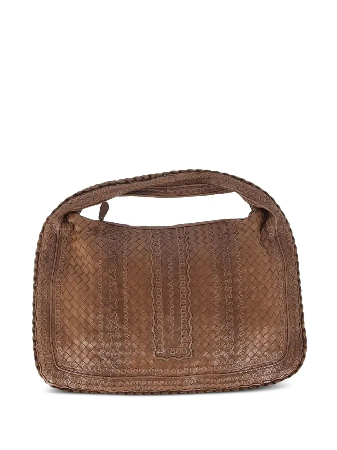 Bottega Veneta Pre-Owned Bottega Veneta Pre-Owned ウェーブンレザー ホーボー バッグの商品画像