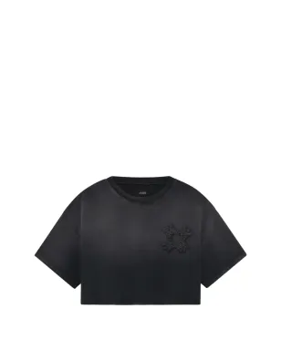 AMIRI クアッドクロップドTシャツ ブラック - サムネイル1