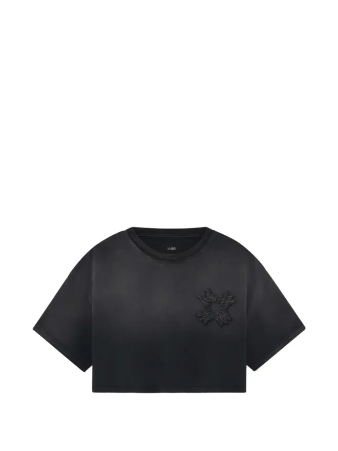 AMIRI AMIRI クアッドクロップドTシャツ ブラックの商品画像