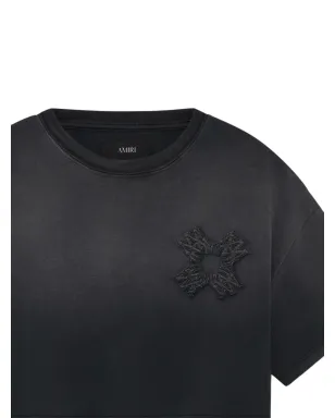 AMIRI クアッドクロップドTシャツ ブラック - サムネイル2