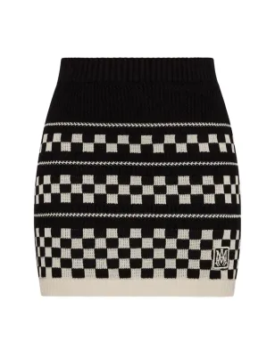 AMIRI チェック柄ミニスカート - サムネイル1