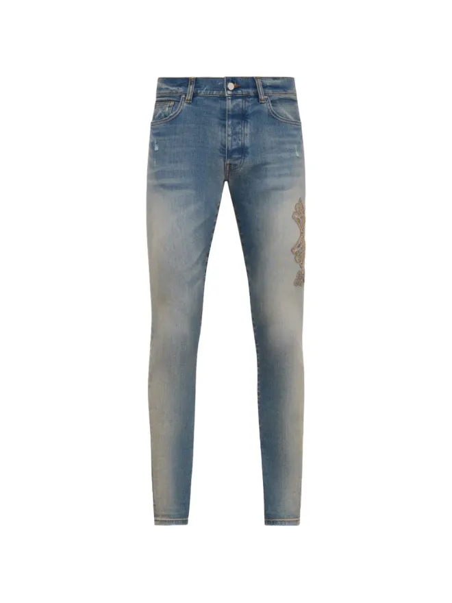 AMIRI AMIRI アップリケジーンズ ブルーの商品画像