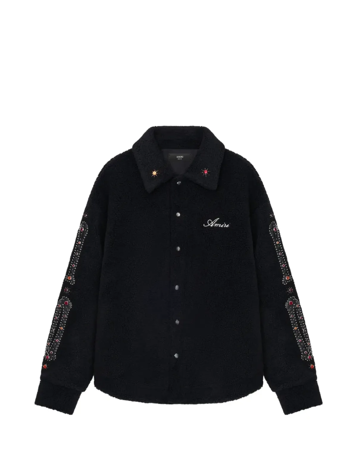 AMIRI スタッズ入りオーバーシャツ - ブラック - 画像1