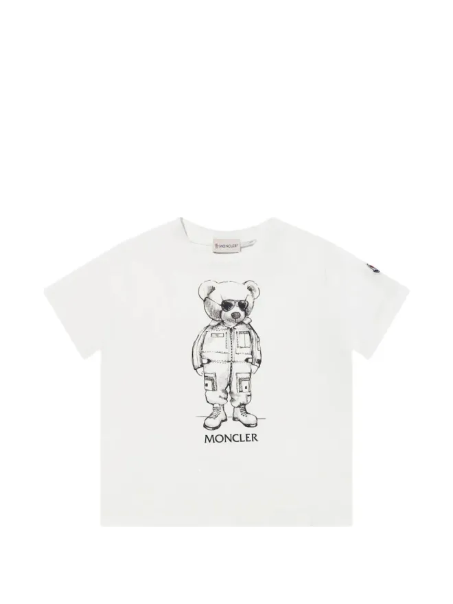 Moncler Enfant Moncler Enfant サーフプリント コットンTシャツの商品画像