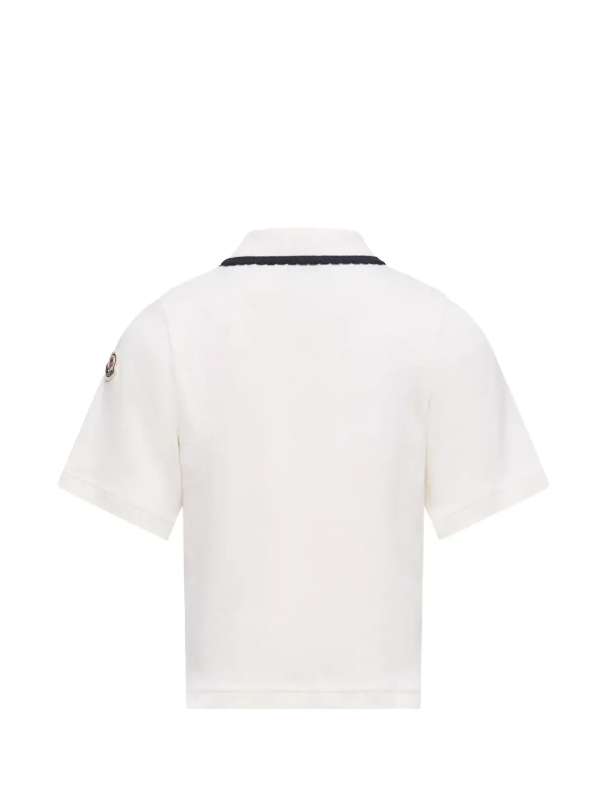 Moncler Enfant テクスチャードトリム ポロシャツ - Neutrals - 画像2
