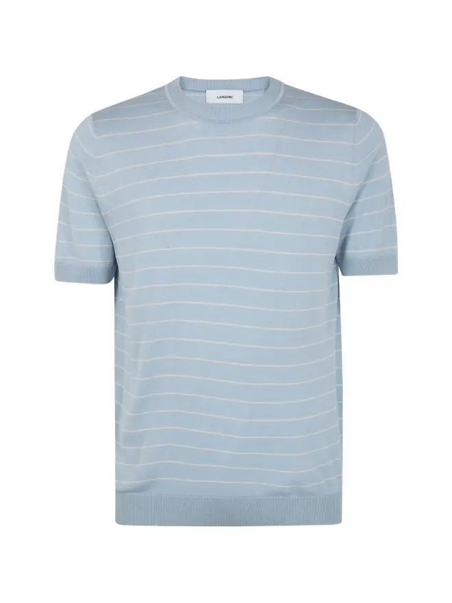 Lardini Lardini ストライプシルクTシャツの商品画像