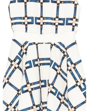 Elisabetta Franchi Kids 幾何学模様プリントドレス - サムネイル3