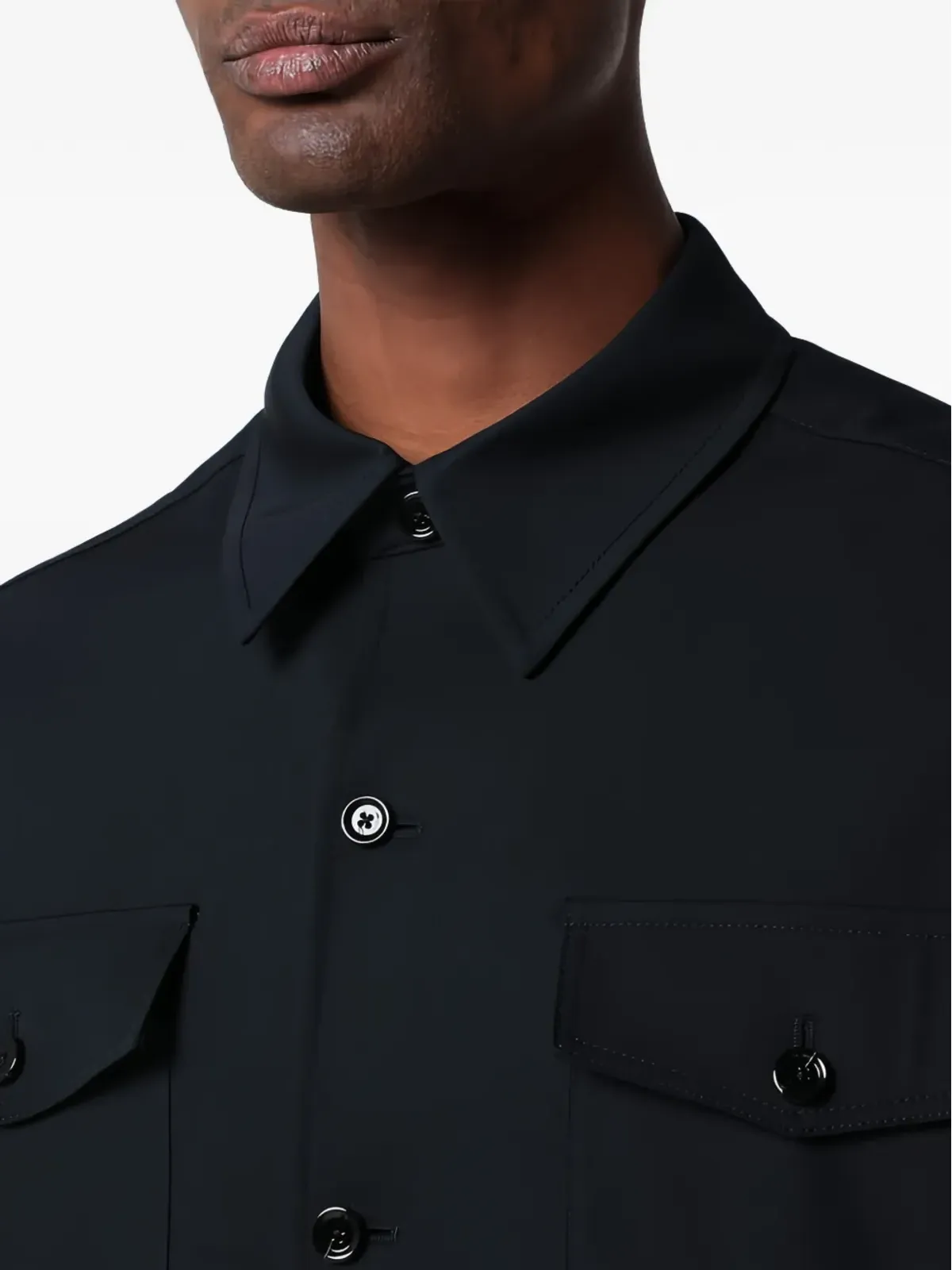 Lardini チェストポケット シャツジャケット - 画像4