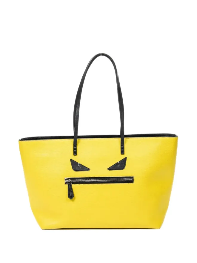 Fendi Pre-Owned Fendi Pre-Owned Monster Eyes トートバッグ - イエローの商品画像