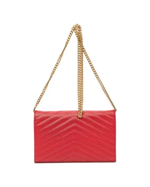Saint Laurent ビンテージ Cassandre チェヴォロン柄 クロスボディバッグ - レッド - サムネイル2