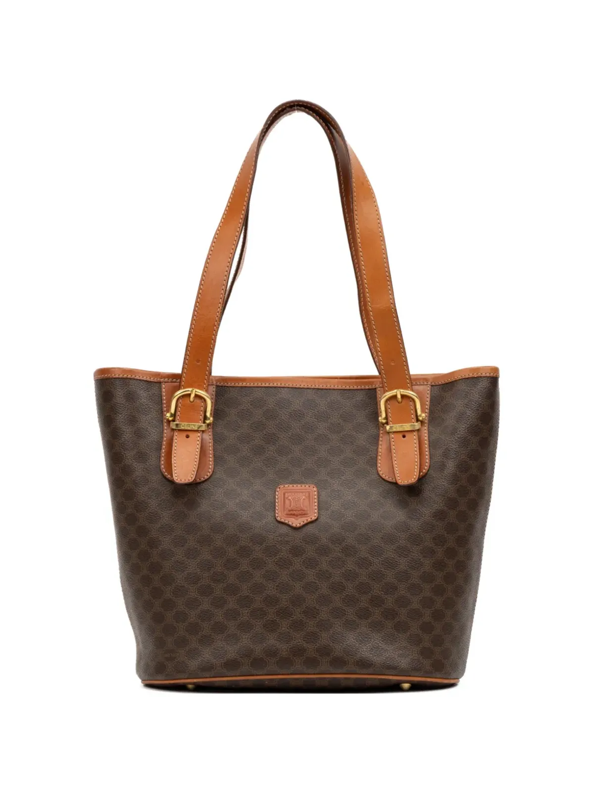 Celine Pre-Owned マカダム柄トートバッグ - ブラウン - 画像1