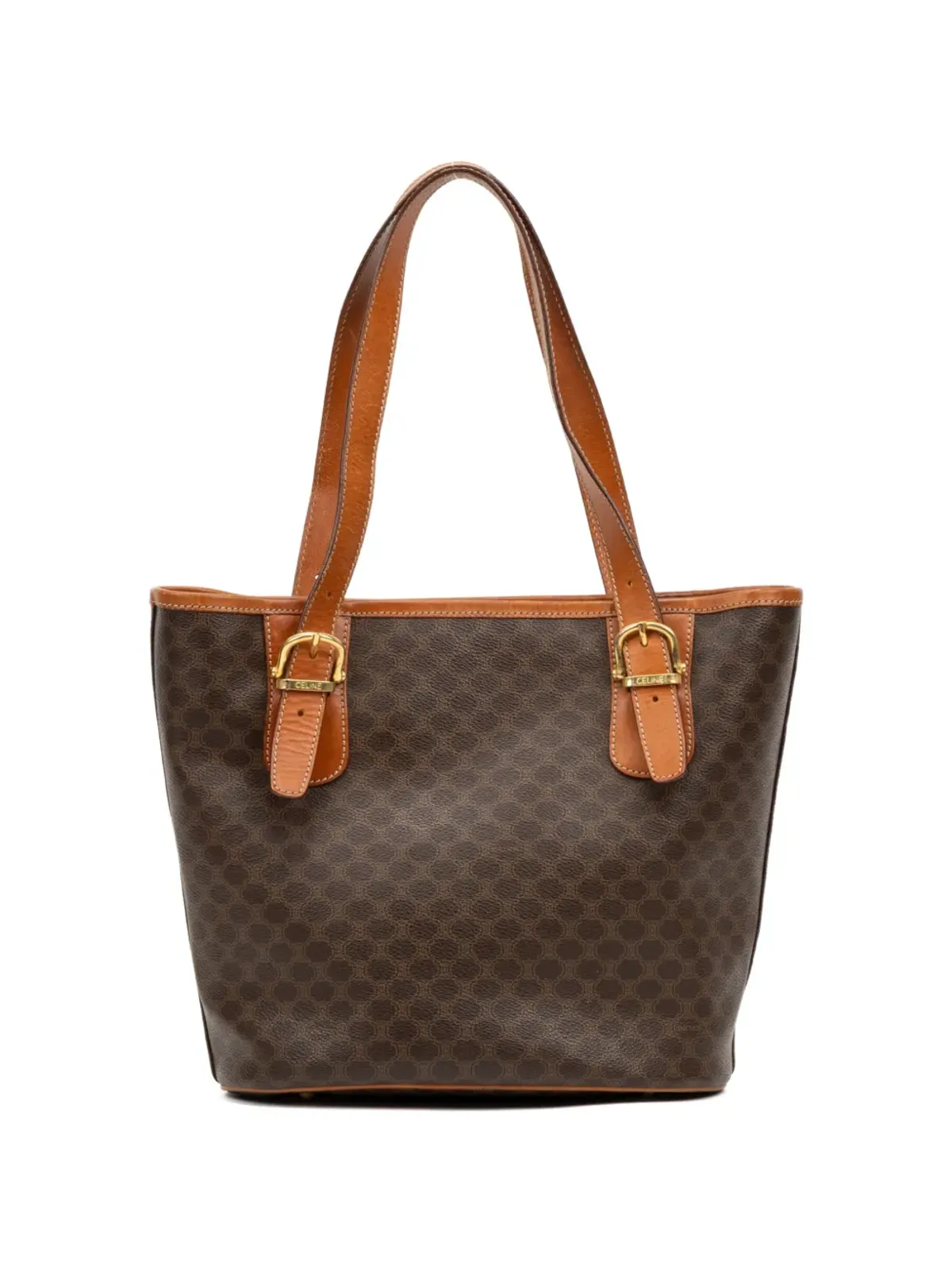 Celine Pre-Owned マカダム柄トートバッグ - ブラウン - 画像2