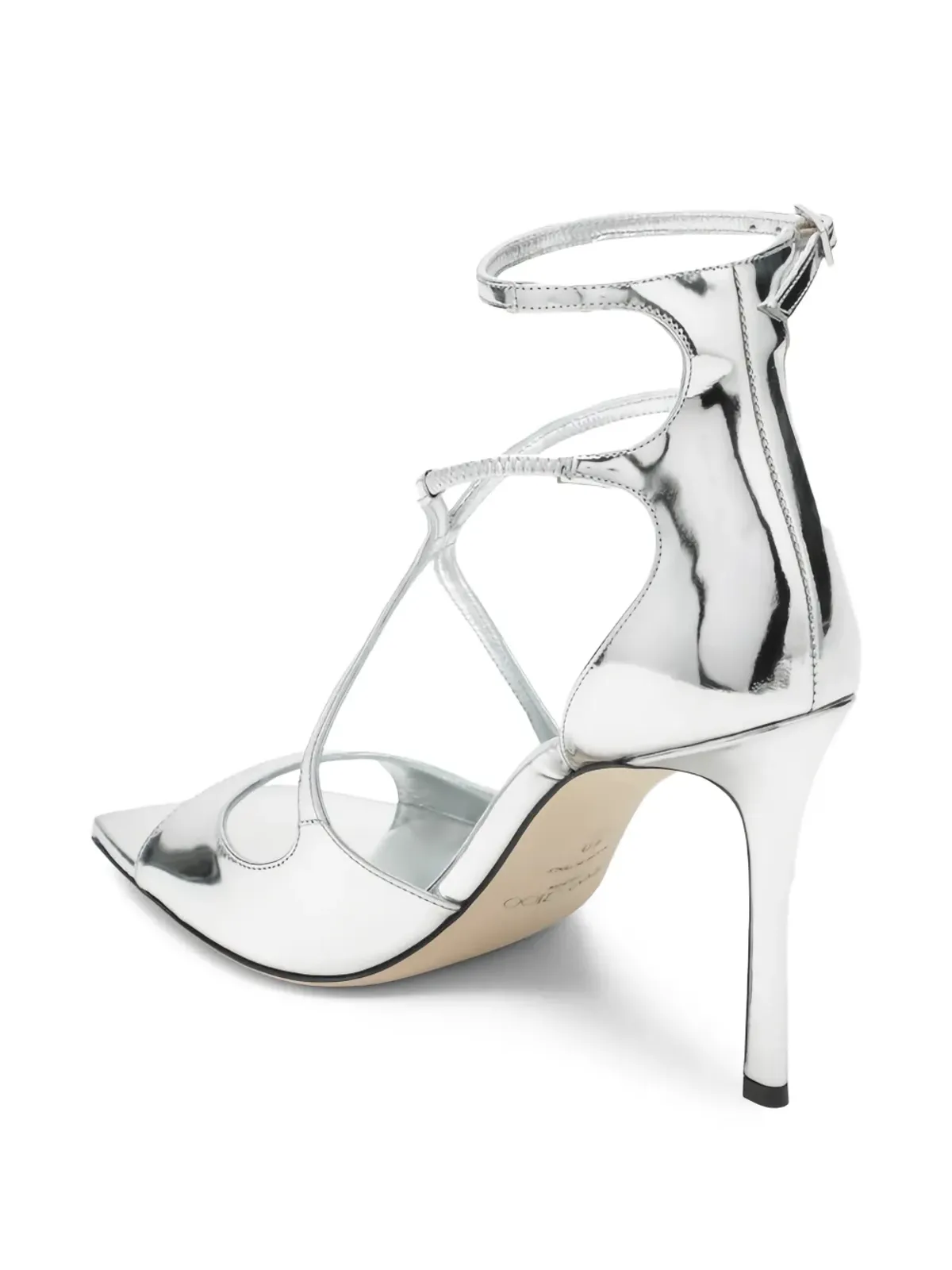 Jimmy Choo Azia アンクルストラップ・ストレットサンダル - 画像3
