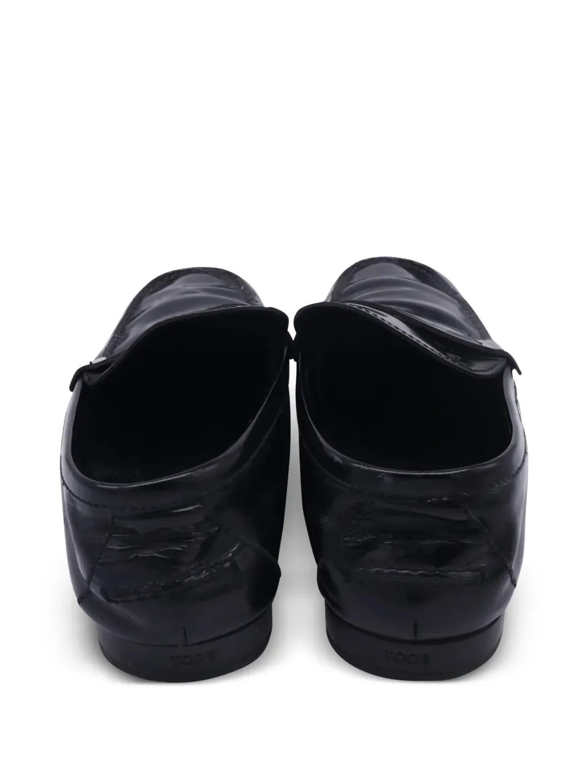 Tod's Vintage ペニーストラップレザー ローファー - ブラック - 画像3