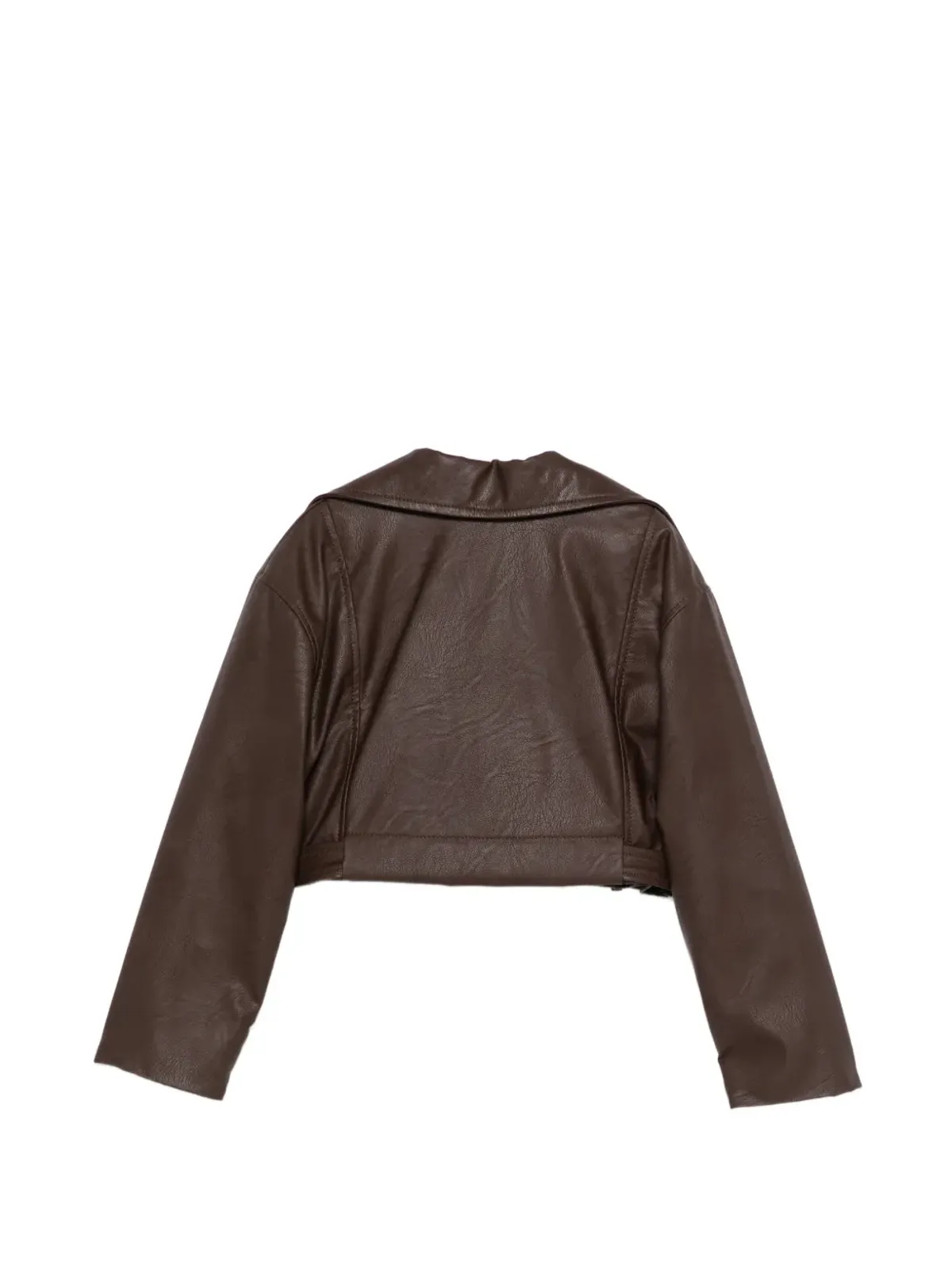 Pinko Kids チオド ベルト付きジップジャケット ブラウン - 画像2