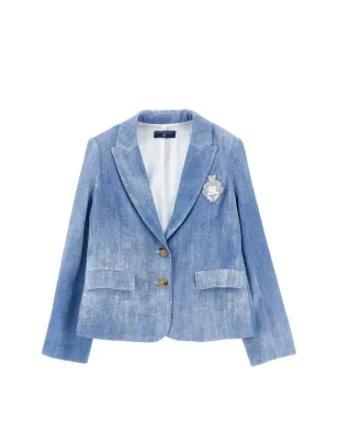 Ermanno Scervino Junior 装飾ボタン付きジャケット - サムネイル1