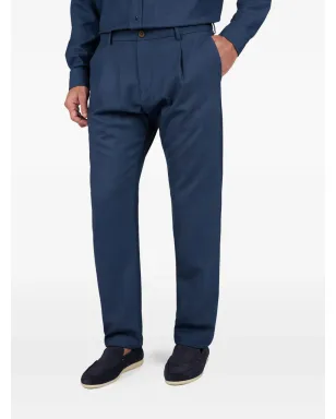Paul & Shark x Loro Piana Jersely Lucca プリーツ チノス - Blue - サムネイル2
