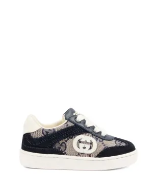 Gucci Kids logo-patch sneakers - Blue - サムネイル2